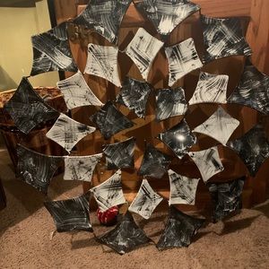Made out of metal and fine art work